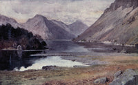 English Lakes 1908 Wastwater from Strands Poster Print by A. Cooper