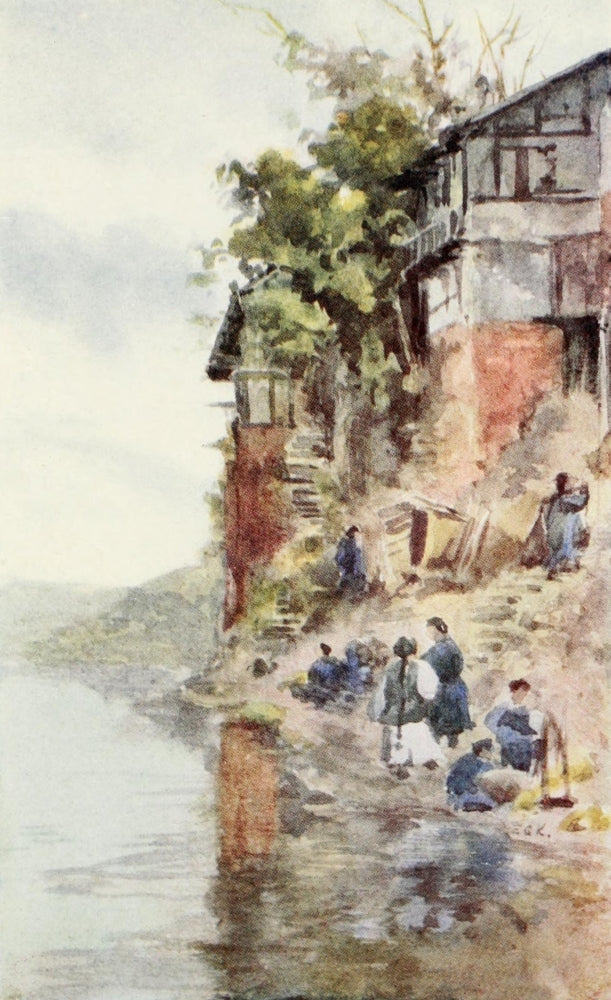 The Face of China 1909 House on Min River Poster Print by Emily G. Kemp