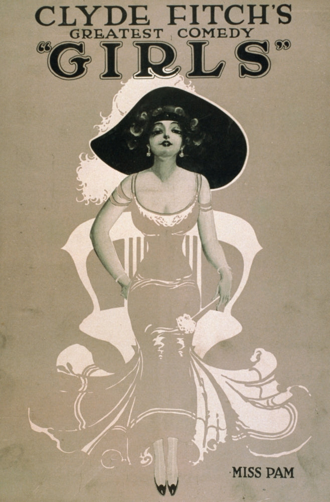 Clyde Fitch's Greatest Comedy 'Girls' Poster Print by Dana T. Bennett Co.