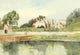 Beaulieu Abbey Poster Print by Warwick Goble, showcasing English architectural beauty.