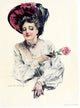 The American Girl 1906 The Teasing Girl Poster Print by Howard Chandler Christy