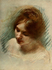 Study of a Head art print by Jules Gustav Besson, premium quality print.