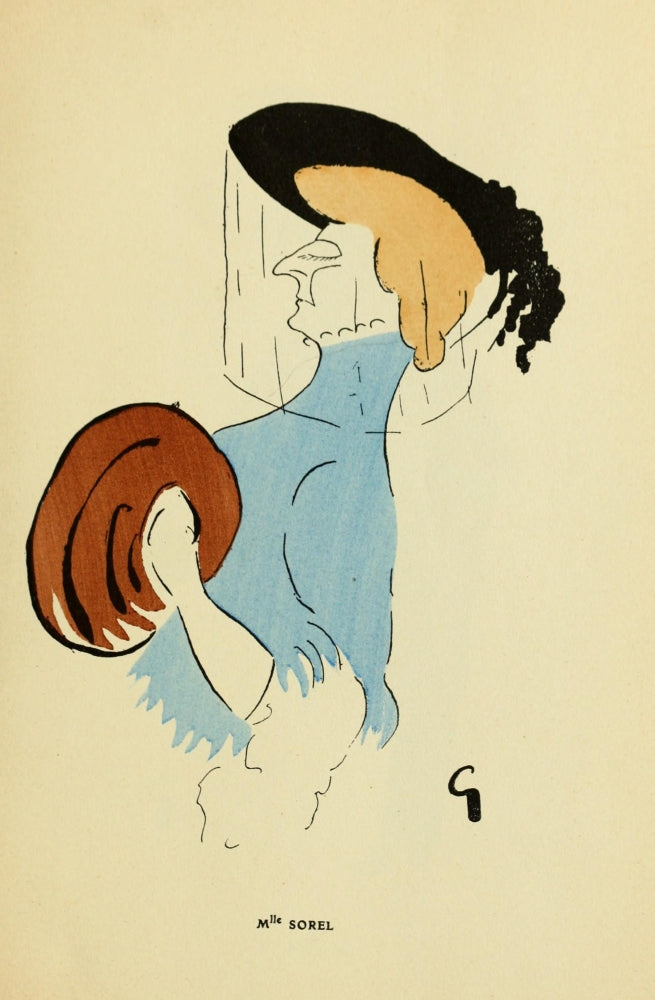 De la Comédie Française aux Boulevards 1906 Mlle Sorel Poster Print by Charles Grandval