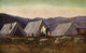 Evening Camp Poster Print by James Blomfield showcasing a tranquil landscape.