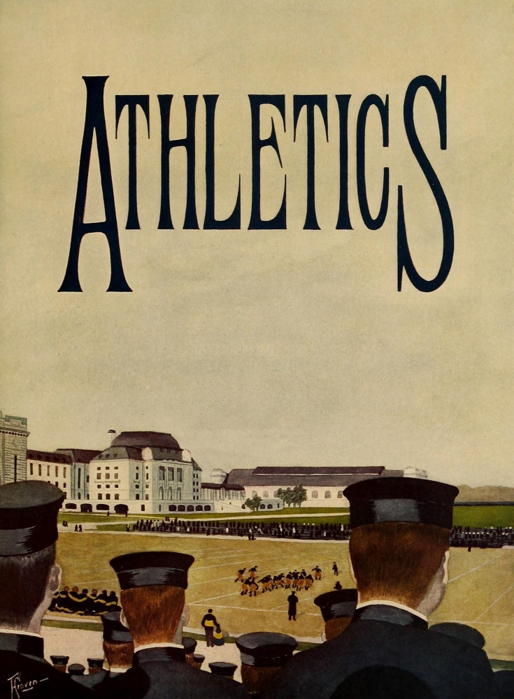 Lucky Bag 1916 Athletics Poster Print by F. Craven, vibrant vintage sports art