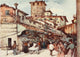 Florence & Some Tuscan Cities 1905 On the Ponte Vecchio Poster Print by R.C. Goff.