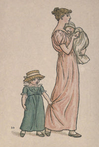 Almanack for 1893 Elegant Mother Poster Print by Kate Greenaway