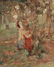 The Edge of the Wood Poster Print by William Hanna Clarke showcasing a serene woodland scene.