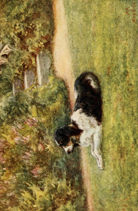 The Homes of Tennyson 1905 art print by Helen Allingham showcasing English countryside architecture.