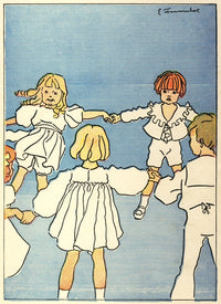 Our Darlings c.1908 Ring a Roses Poster Print by Edith Farmiloe