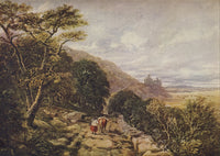 Harlech Castle Poster Print by David Cox showcasing classic artwork.