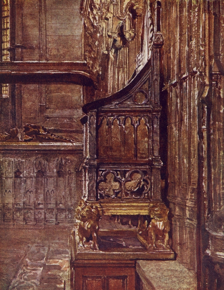 Westminster Abbey Coronation Chair Poster Print by John Fulleylove