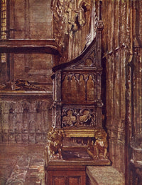 Westminster Abbey Coronation Chair Poster Print by John Fulleylove