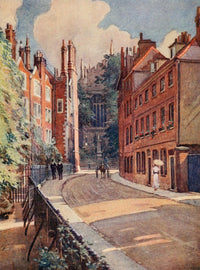 Eton 1909 Keate's Lane Poster Print by E.D. Brinton, showcasing a historic view of Eton.