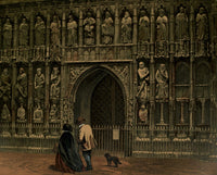 Leighton Bros Old England c.1860 Screen at Exeter Cathedral Poster Print