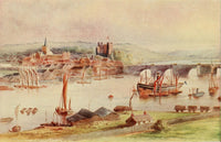 Rochester from the River poster print by Charles E. Corke, showcasing English homes and villages.