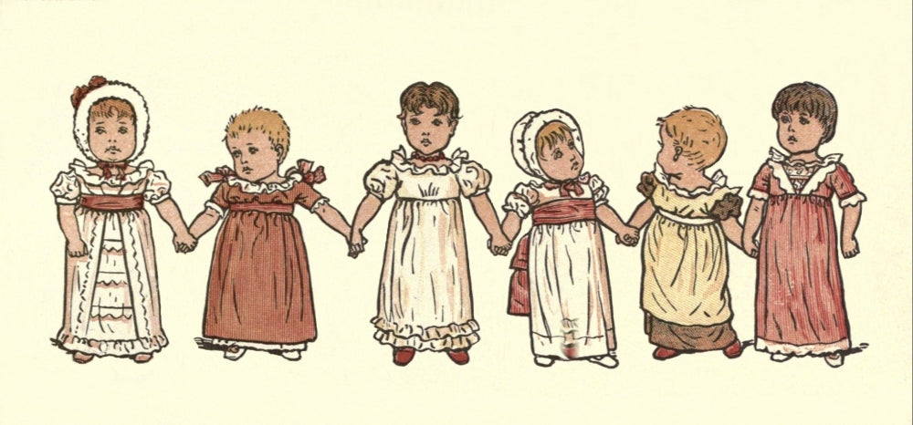 Under the Window 1879 Children Poster Print by Kate Greenaway