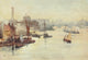 Scenery of London 1905 Poster Print from Southwark Bridge