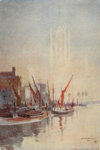 Scenery of London 1905 Millbank Poster Print by Herbert Marshall