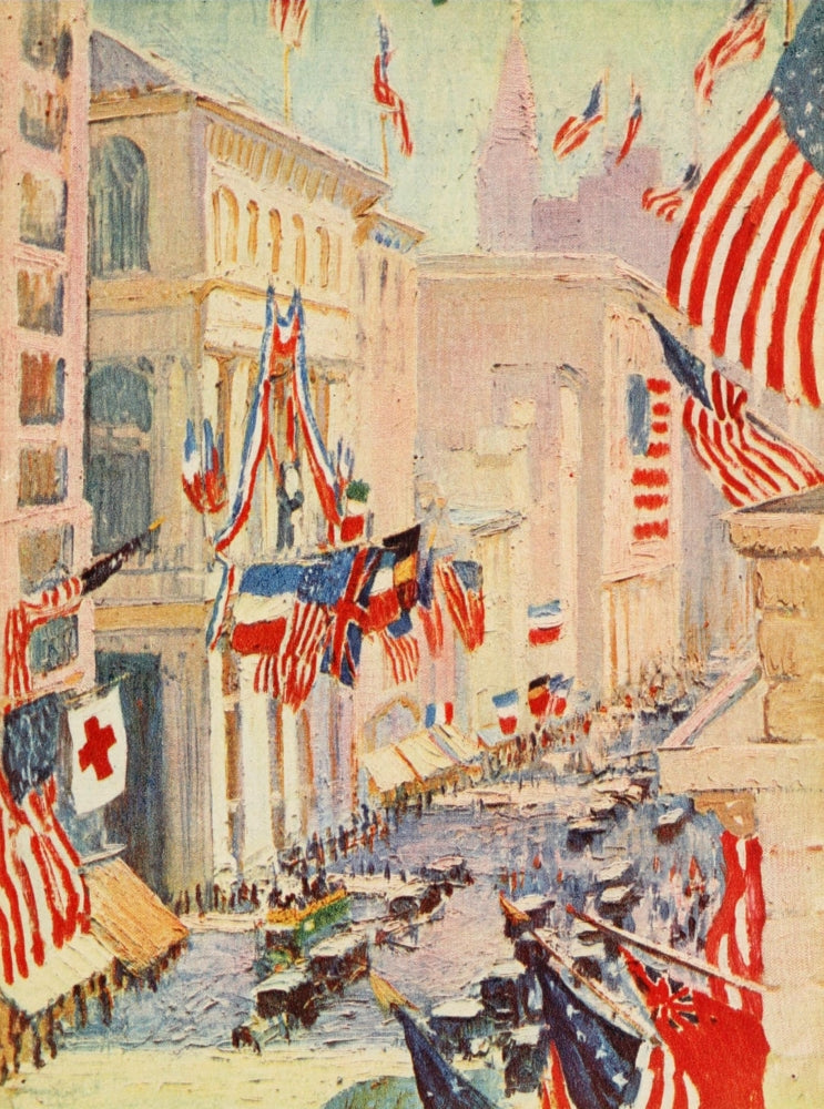 New York of Today 1917 Wall Street Poster Print by Alice Heath