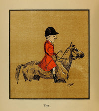 Caratures by H.H. 1902 Tiny Poster Print by H.W.G. Hayter featuring whimsical art.