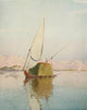 Egypt 1903 A Tibbin boat on the Nile Poster Print by Robert Talbot Kelly