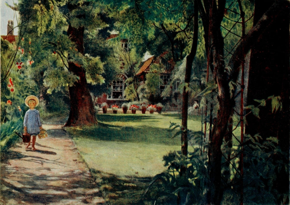 Gardens of Celebrities 1918 Kelmscott House Poster Print by J. MacGregor