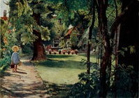 Gardens of Celebrities 1918 Kelmscott House Poster Print by J. MacGregor