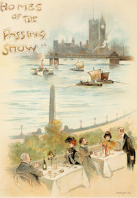 Homes of the Passing Show 1900 London Poster Print by Dudley Hardy