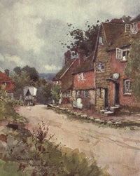 Sussex Hills Poster Print by Wilfrid Ball showcasing the beauty of the English countryside.