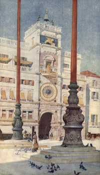 Venice 1907 The Clock Tower Poster Print by Reginald Barrett