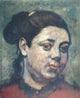 Head of a Woman Fine Art Print by Edgar Degas