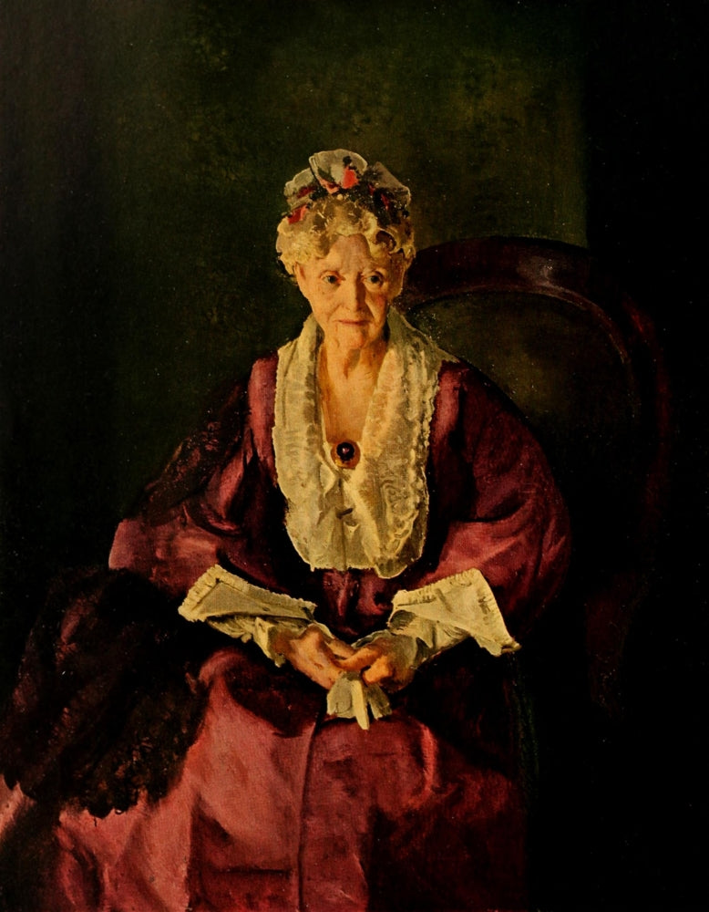 Portrait of a Lady print by George Bellows, 1929 art piece