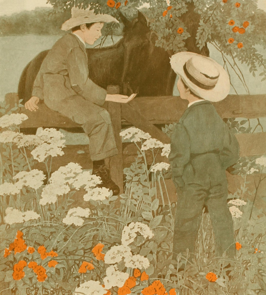 The Boy Lives on Our Farm 1911 Poster Print by Ethel Franklin Betts