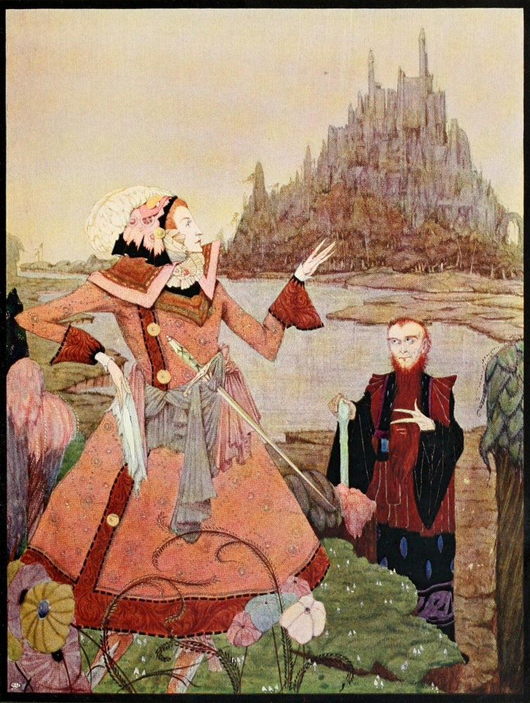 The Prince from Sleeping Beauty Poster Print by Harry Clarke, featuring classic fairy tale art.