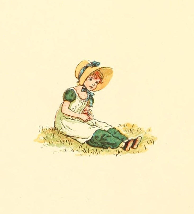 Marigold Garden 1900 Fairy Blue Eyes Art Print by Kate Greenaway