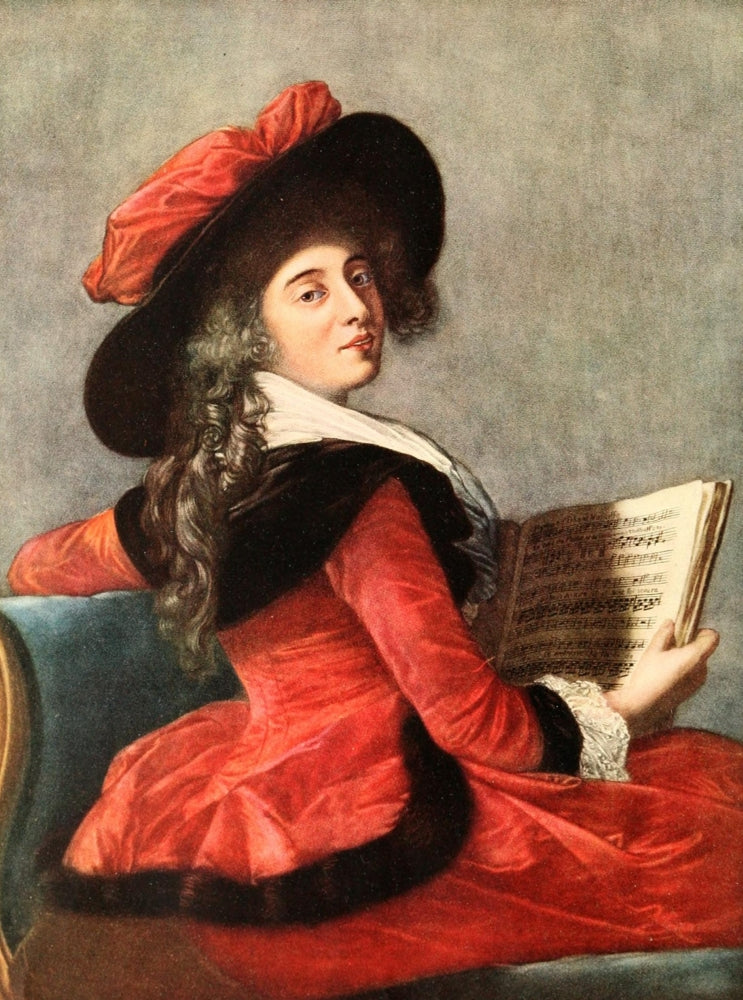 The Connoisseur Poster Print featuring the Baroness de Crussol by L. Vigé Le Brun