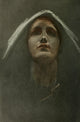 Scribner's 44 Study for Head Poster Print by Edwin Austin Abbey