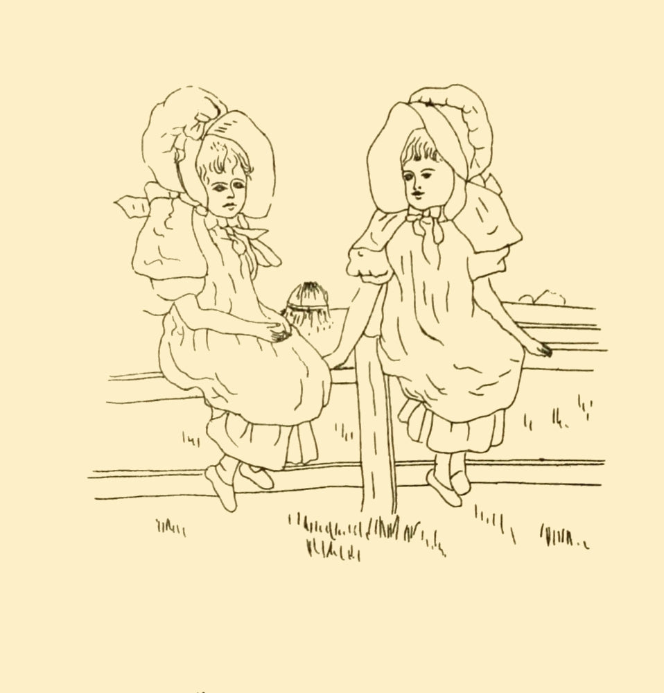 Briggs & Co. Transferring Papers 1880 Poster Print by Kate Greenaway, featuring vintage illustrations.