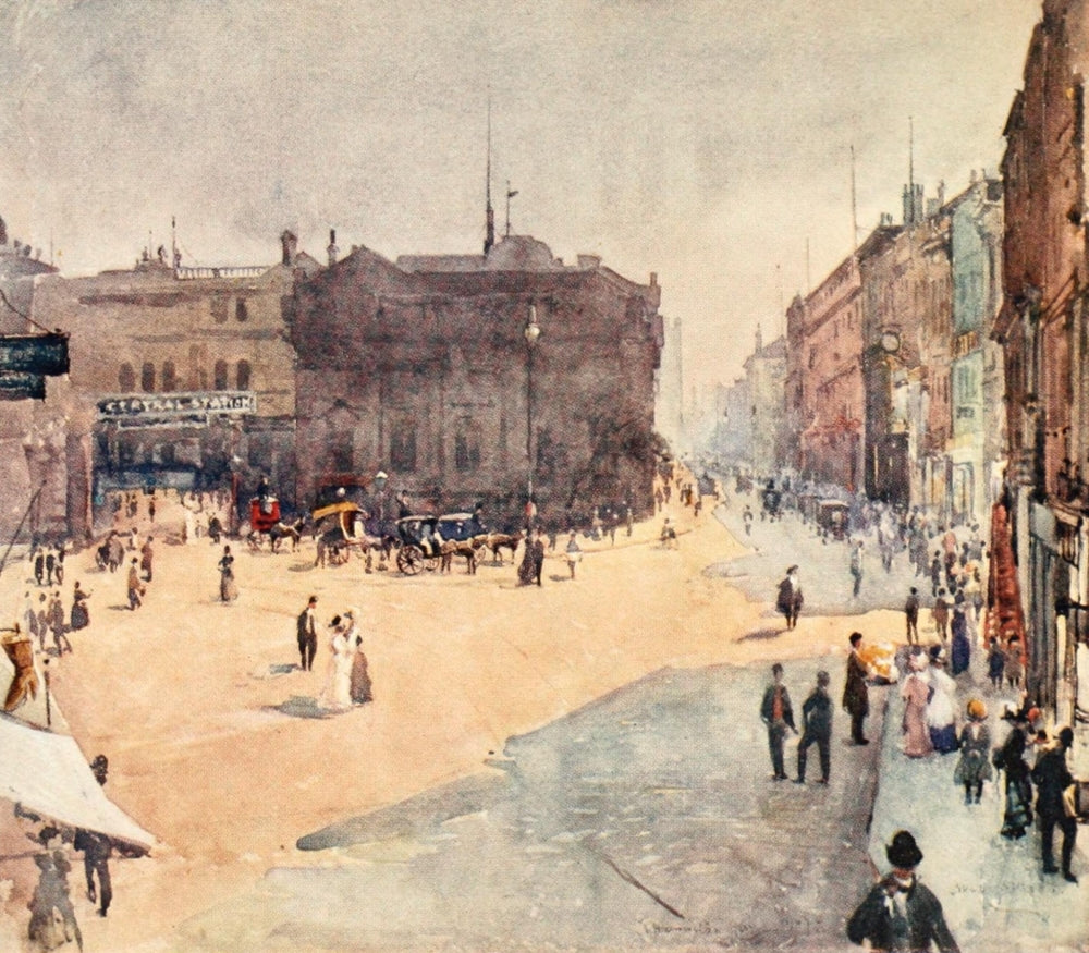 Liverpool 1907 Bold Street Poster Print by James Hamilton Hay