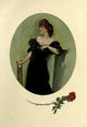 The Invisible Bond 1906 Rose Lady Art Print by C. Allan Gilbert