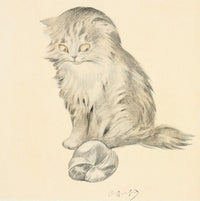 The Kitten's Garden of Verses poster print by Oliver Herford featuring playful kittens in a garden.