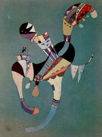 A Fluttering Figure fine art print by Wassily Kandinsky showcasing abstract expressionism.