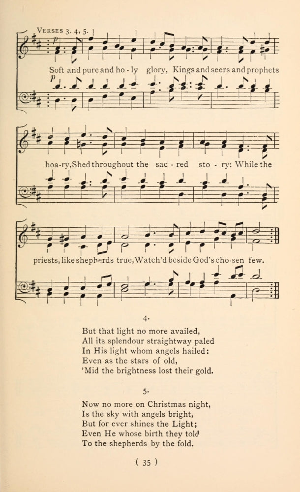 Christmas Carols New & Old 1850 Poster Print by Beauteous Glorious