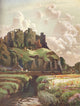 Harlech Castle Poster Print by Louis Burleigh Bruhl, beautiful British landscape art.