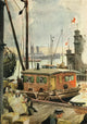 Harper's Library of World War 1920 Poster Print by R.M. Brinkerhoff, historical artwork