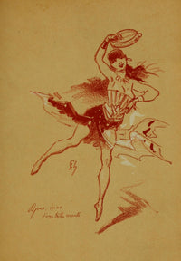 Les Bohémiens 1887 Dancer Poster Print by Jules Chéret