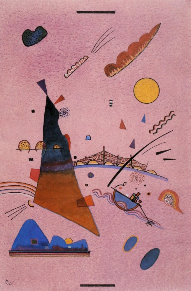On Violet 1924 Fine Art Print by Wassily Kandinsky