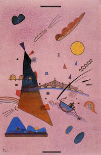 On Violet 1924 Fine Art Print by Wassily Kandinsky