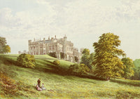 Views of Seats 1880 Lambton Castle Poster Print by A.F. Lydon, showcasing detailed architecture.